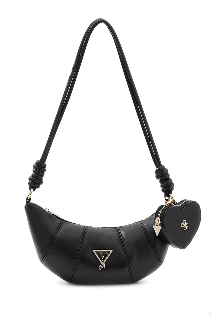 Guess torebka hobo dziecięca z imitacji skóry czarny J6YZ22.W2548.9BY2