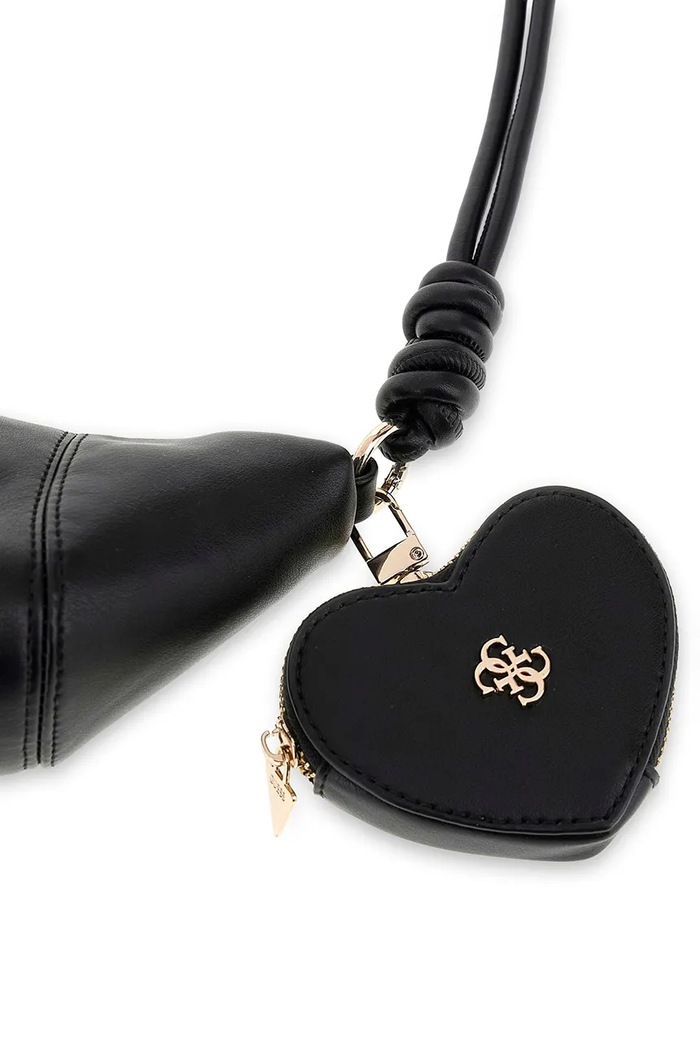 Guess torebka hobo dziecięca z imitacji skóry czarny J6YZ22.W2548.9BY2