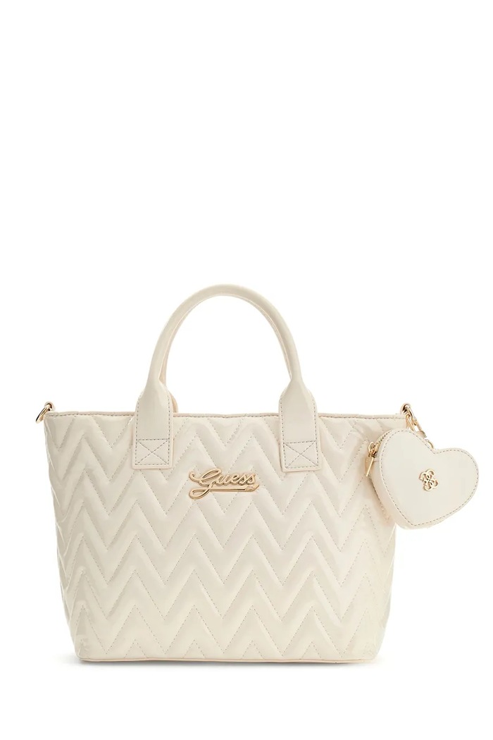 Guess torebka tote dziecięca z imitacji skóry J6YZ15.W3003.9BY2 biały AW26