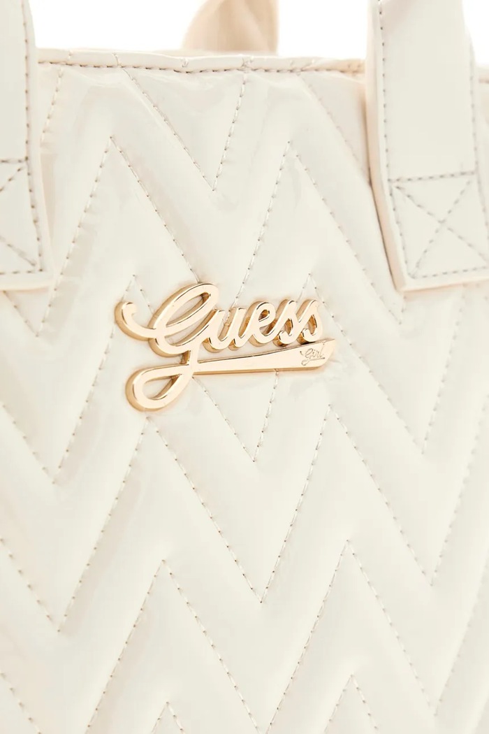 Guess torebka tote dziecięca z imitacji skóry biały J6YZ15.W3003.9BY2
