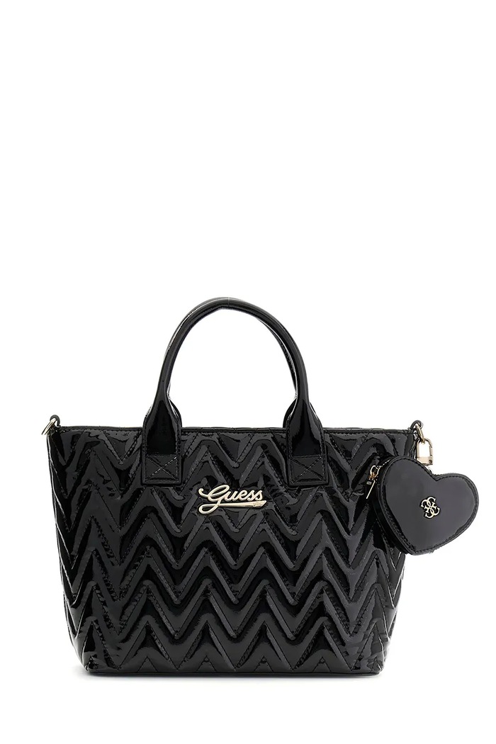 Guess torebka tote dziecięca z imitacji skóry J6YZ15.W3003.9BY2 czarny AW26