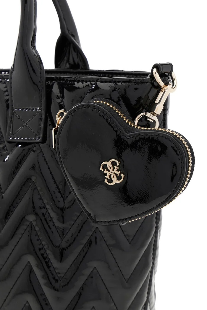 Guess torebka tote dziecięca z imitacji skóry J6YZ15.W3003.9BY2 czarny