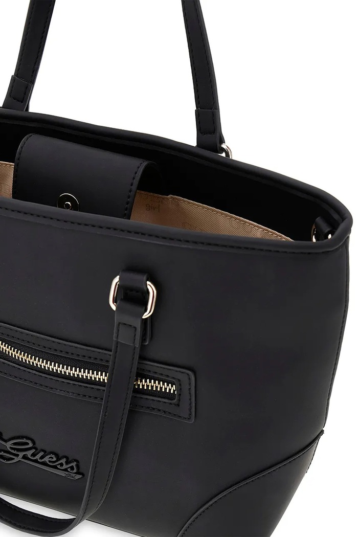 Guess torebka shopper dziecięca z imitacji skóry J6YZ14.W2535.9BY2 czarny