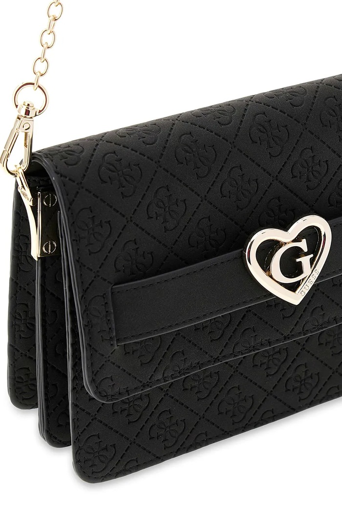 Dziewczynka Guess torebka crossbody dziecięca z imitacji skóry J6YZ08.W2513.9BY2 czarny