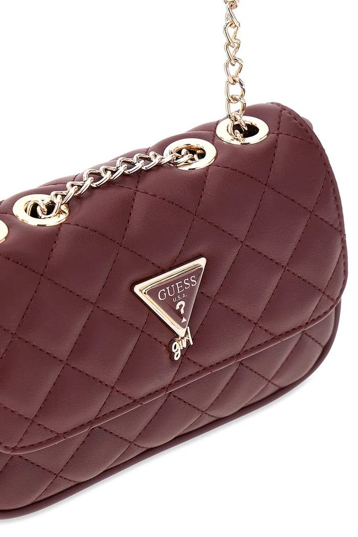 Dziewczynka Guess torebka crossbody dziecięca z imitacji skóry J5YZ17.WGT10.9BY2 bordowy