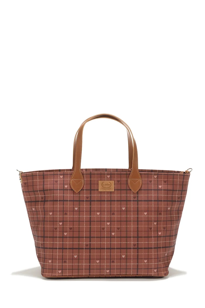 La Millou Shopper torba MOO MEADOW PLAID narančasta 157363
