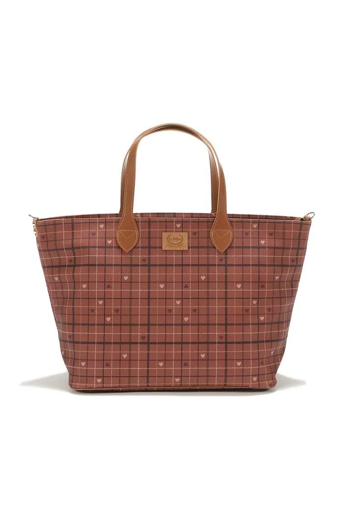 La Millou Shopper torba MOO MEADOW PLAID narančasta 157362