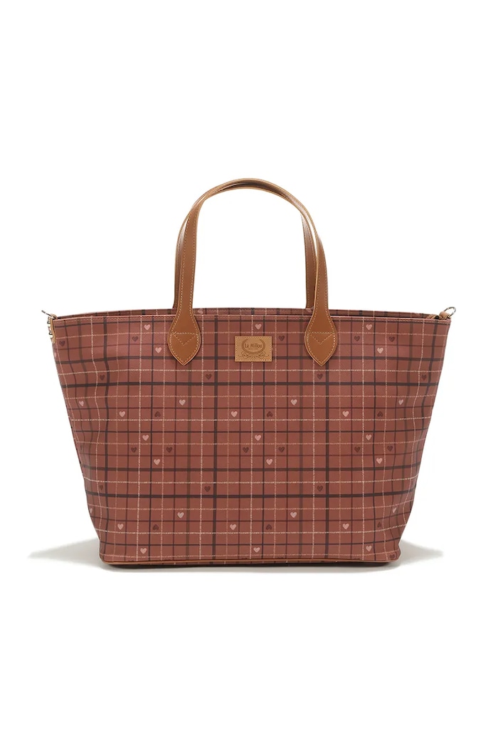 La Millou Shopper torba MOO MEADOW PLAID narančasta 157362