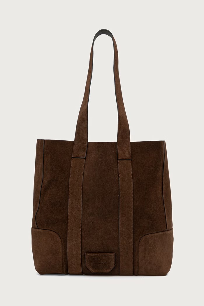 AllSaints Torba damska skórzana ARES brązowy M095XF