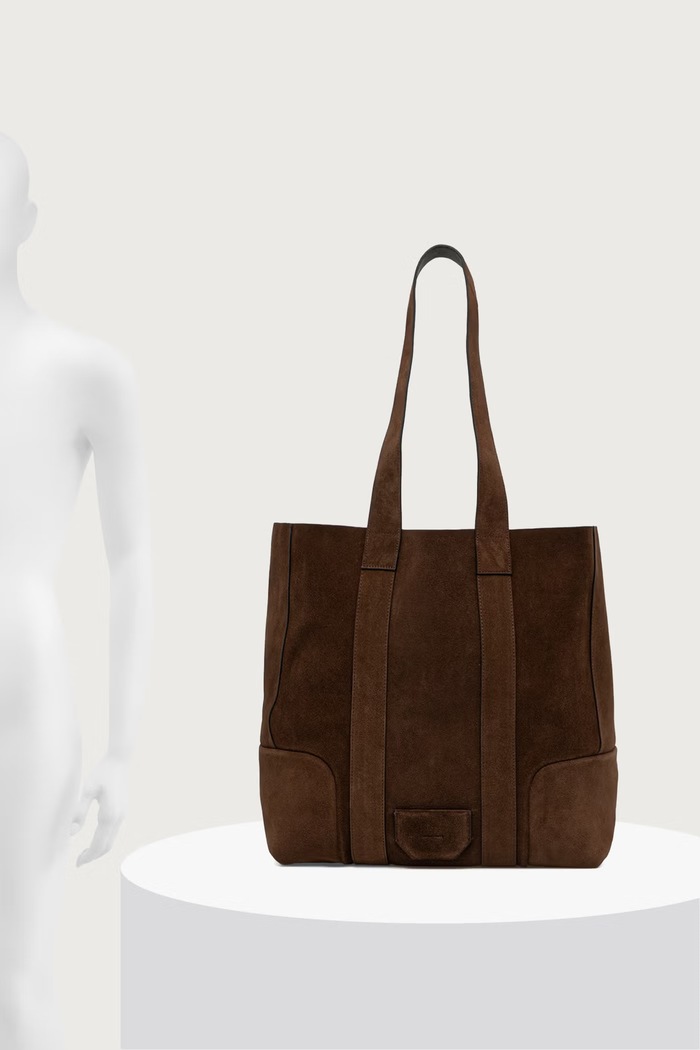Torba damska skórzana ARES AllSaints brązowy M095XF