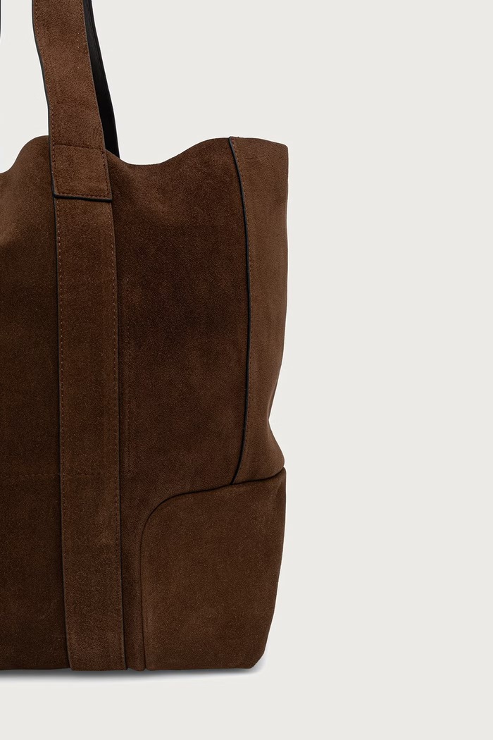 Akcesoria AllSaints Torba damska skórzana ARES M095XF brązowy