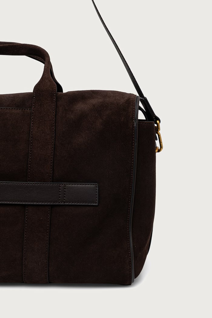 Akcesoria Michael Kors Torba podróżna męska zamszowa NICHOLAS 33F6GNIU9S brązowy