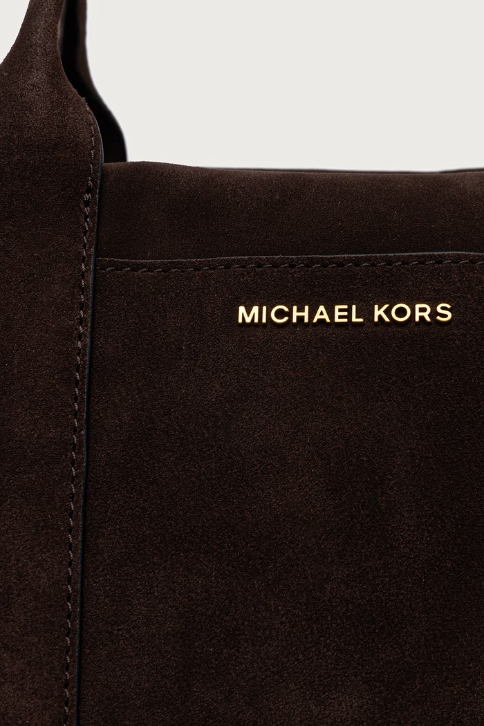 Torba podróżna męska zamszowa NICHOLAS Michael Kors 33F6GNIU9S brązowy