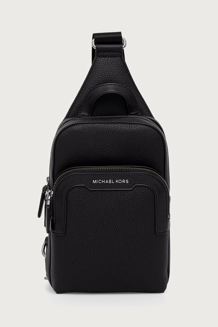 Michael Kors Saszetka męska skórzana HUDSON czarny 33F6LHDC8L