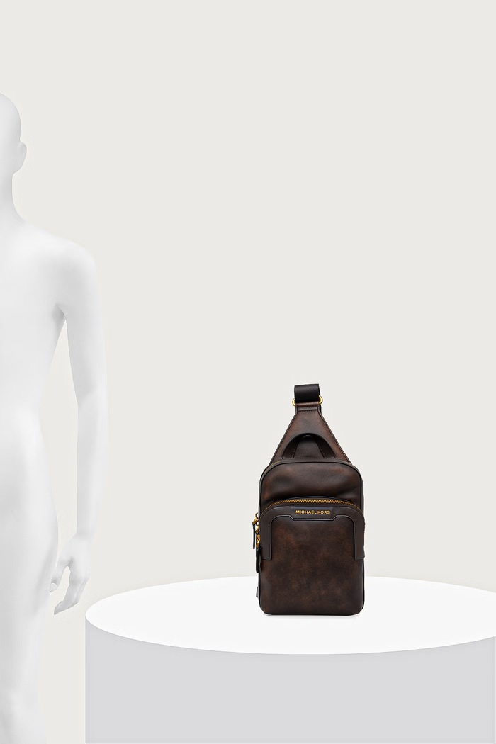 Michael Kors Plecak męski skórzany HUDSON 33F6GHDC8L