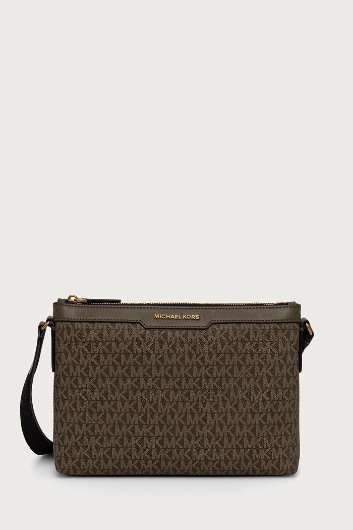 Michael Kors Saszetka męska HUDSON zielony 33F6GHDM1B