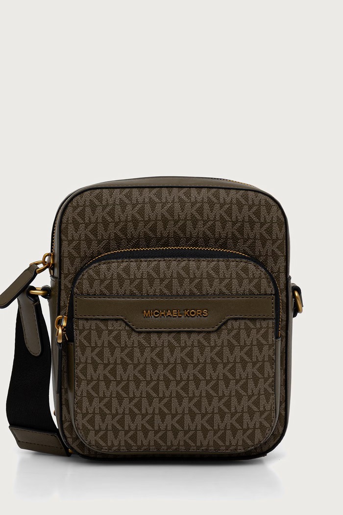 Michael Kors Saszetka na ramię męska HUDSON zielony 33F6GHDM0B