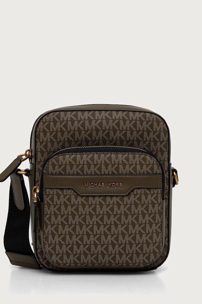 Michael Kors Saszetka na ramię męska HUDSON zielony 33F6GHDM0B