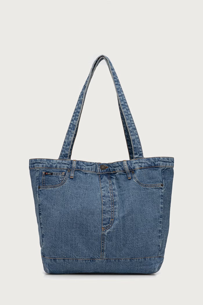 Guess Jeans Torba materiałowa męska jeansowa niebieski M6BZ08.D1886