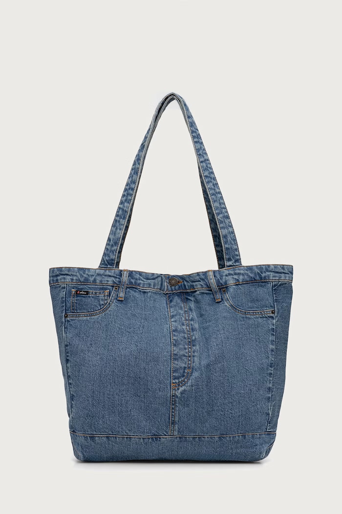 Guess Jeans Torba materiałowa męska jeansowa niebieski M6BZ08.D1886