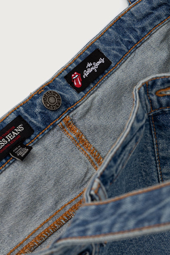 Torba materiałowa męska jeansowa Guess Jeans niebieski M6BZ08.D1886