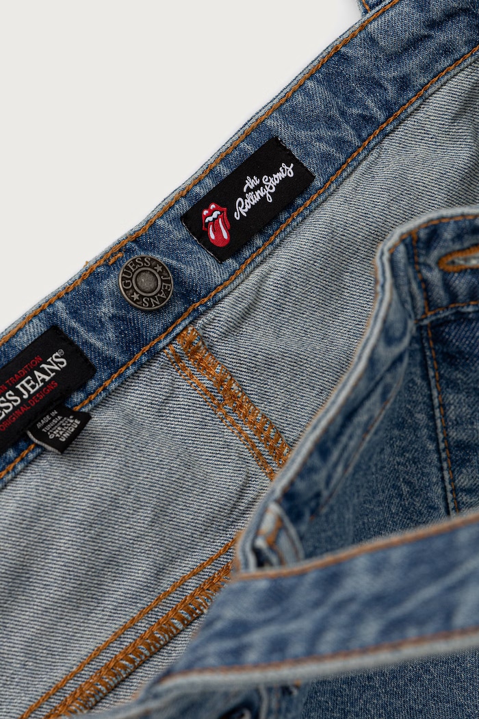 Torba materiałowa męska jeansowa Guess Jeans niebieski M6BZ08.D1886