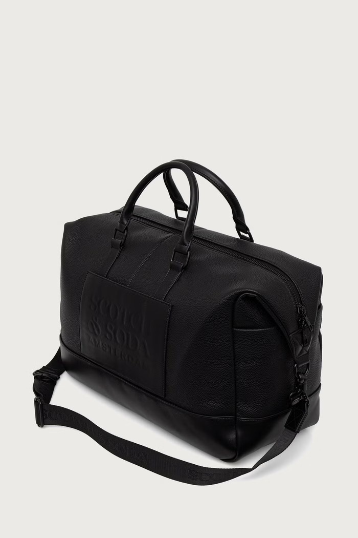 Akcesoria Scotch & Soda Torba męska z imitacji skóry SCHB5049 czarny