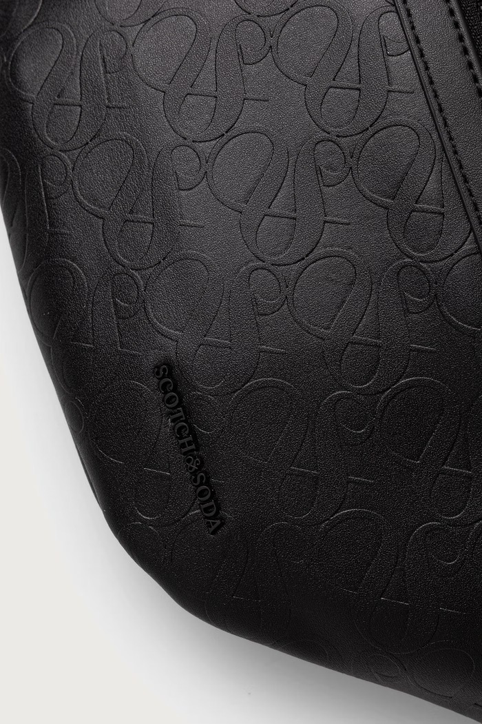 Nerka męska z imitacji skóry Scotch & Soda SCHB5045 czarny