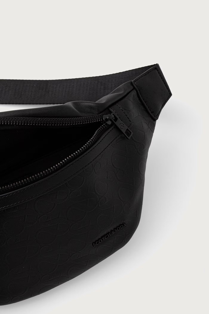 Nerka męska z imitacji skóry Scotch & Soda czarny SCHB5045