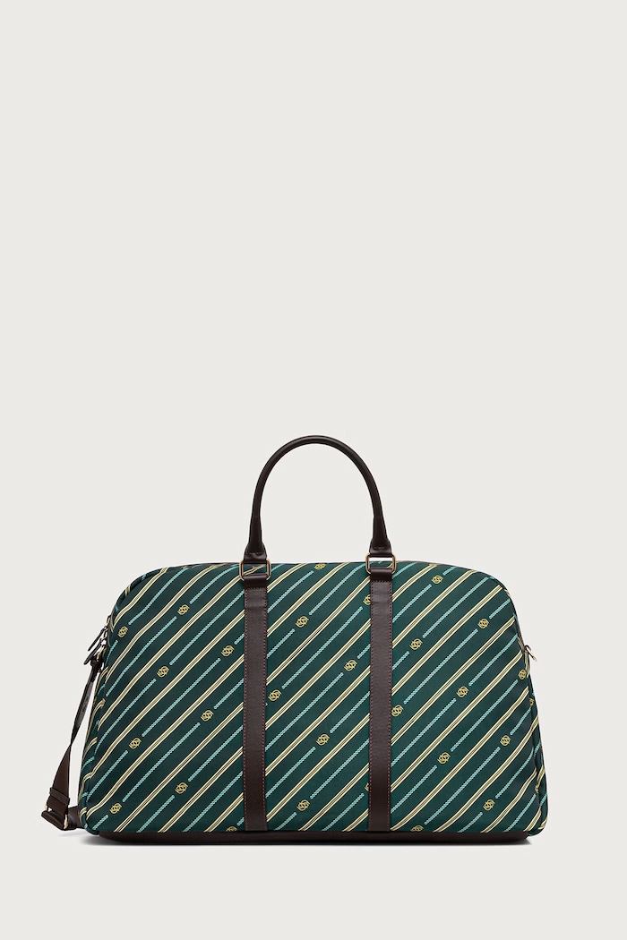 Drôle de Monsieur Чанта мъжка Weekender Monogramme зелен M.AC210.NY002