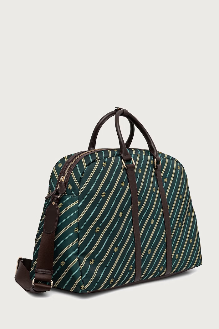 Drôle de Monsieur Torba męska Weekender Monogramme M.AC210.NY002 zielony AW26