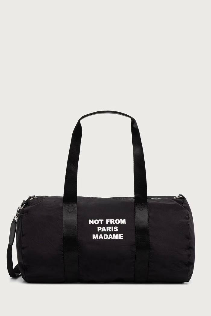 Drôle de Monsieur Torba męska Slogan Gym czarny M.AC213.NY003