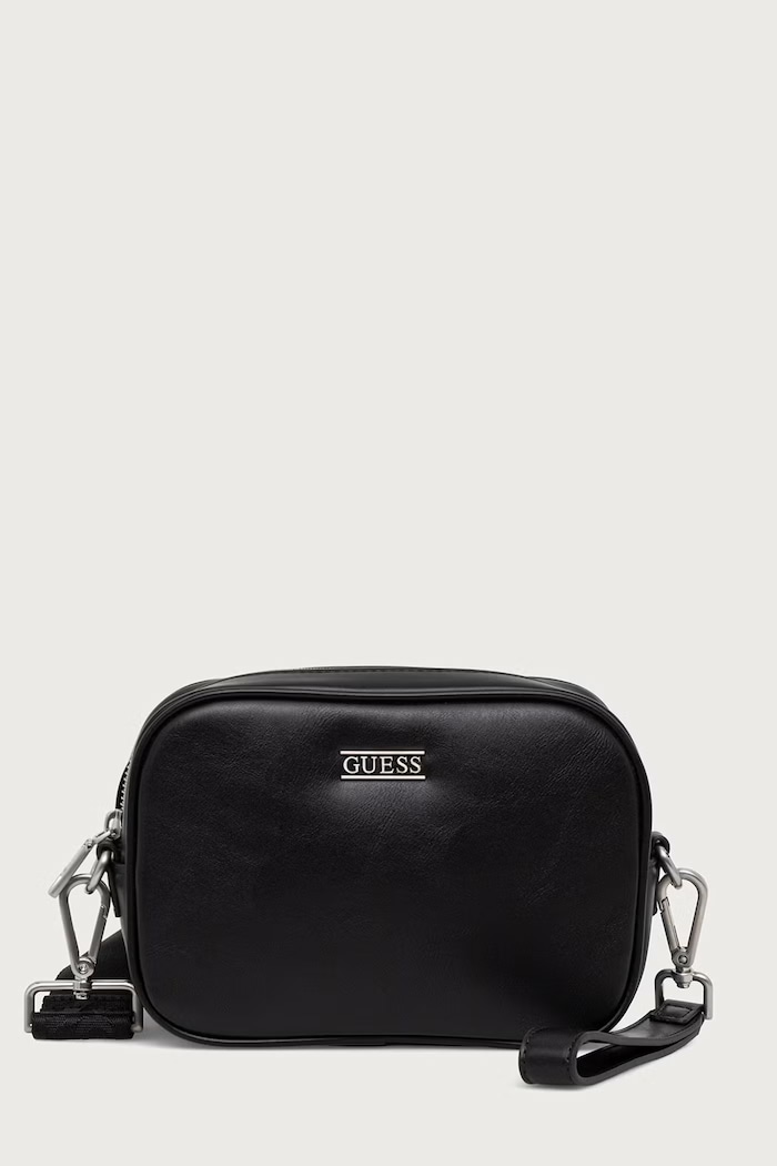 Guess Чанта през рамо от имитация на кожа BOSTON черен HMBOSH.P6450