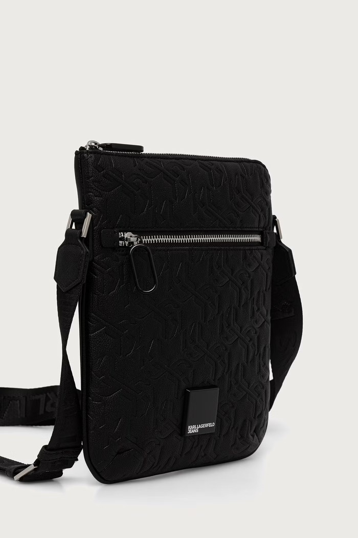 Karl Lagerfeld Jeans Taštička pánská z imitace kůže B4M30302 černá AW26