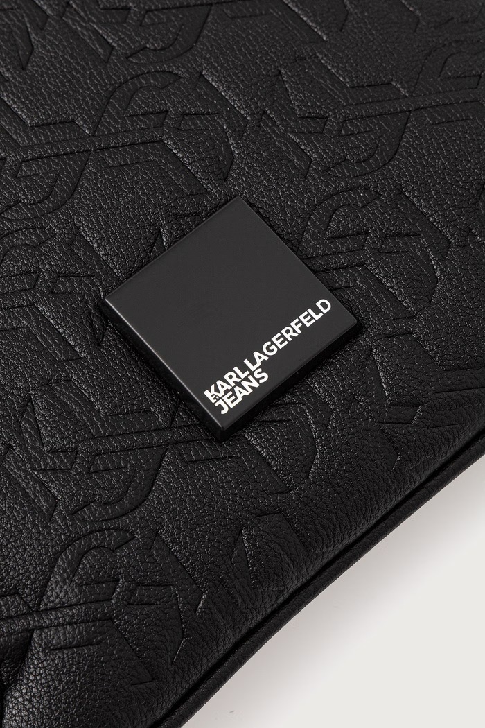 Taštička pánská z imitace kůže Karl Lagerfeld Jeans B4M30302 černá