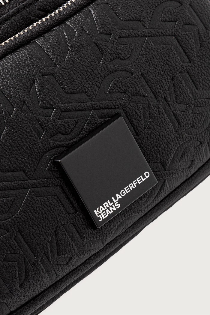 Mala torba za muškarce od imitacije kože Karl Lagerfeld Jeans B4M30274 crna