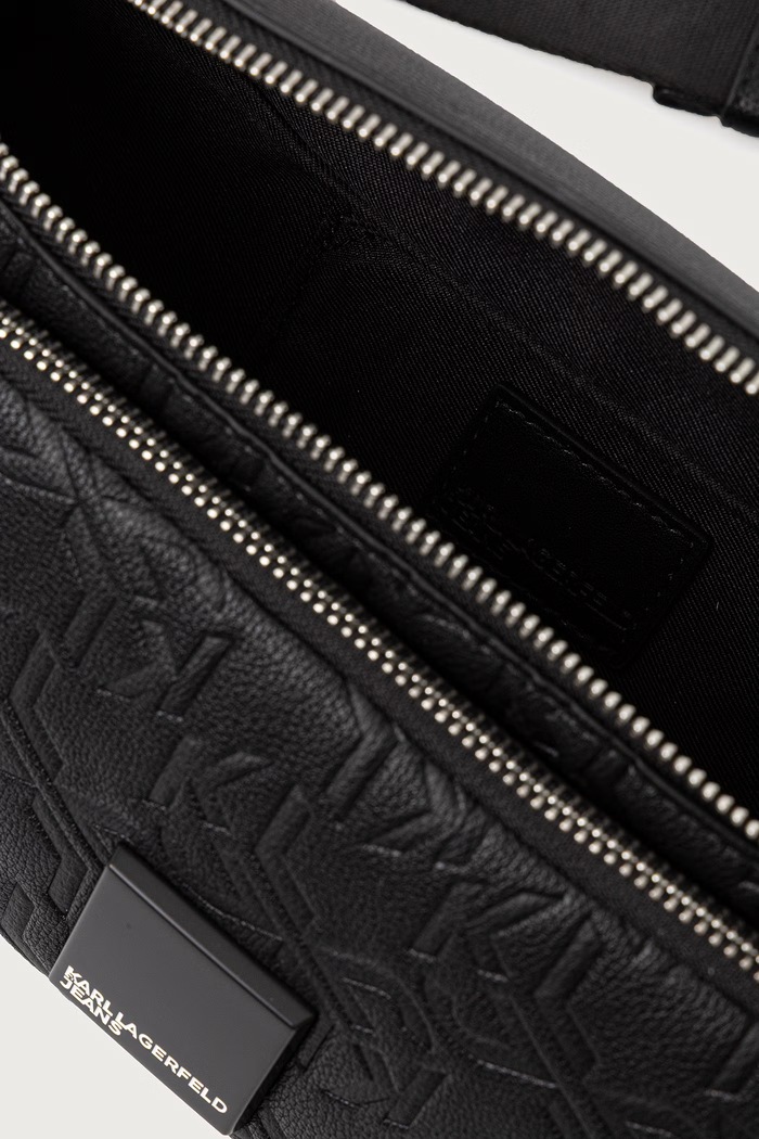 Mala torba za muškarce od imitacije kože Karl Lagerfeld Jeans crna B4M30274