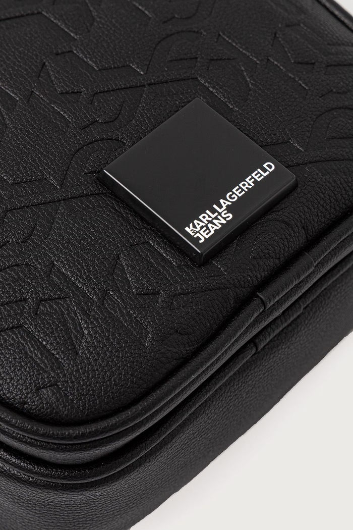 Чанта през рамо мъжка от имитация на кожа Karl Lagerfeld Jeans B4M30198 черен