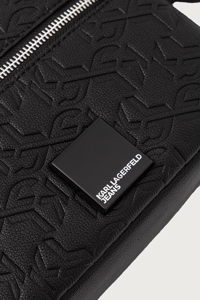 Taštička pánská z imitace kůže Karl Lagerfeld Jeans B4M30197 černá