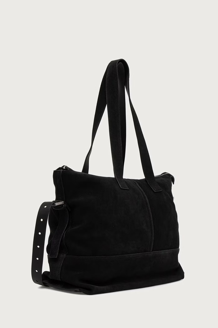 AllSaints Torba męska skórzana CASSIUS N/S TOTE M093XF czarny AW26
