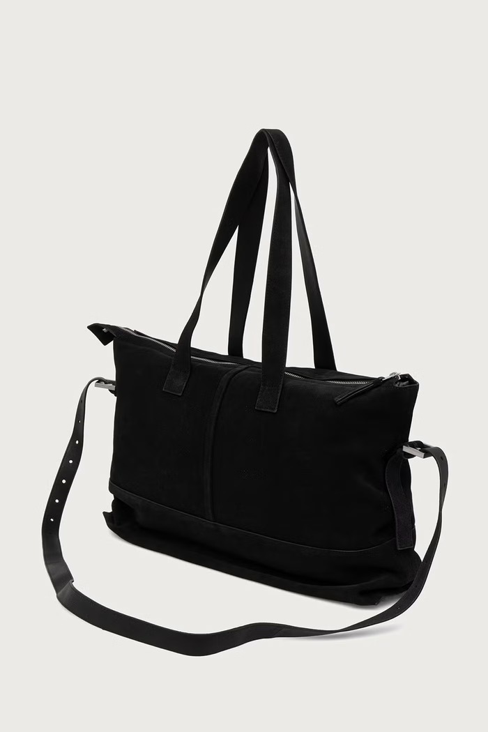 Akcesoria AllSaints Torba męska skórzana CASSIUS N/S TOTE M093XF czarny
