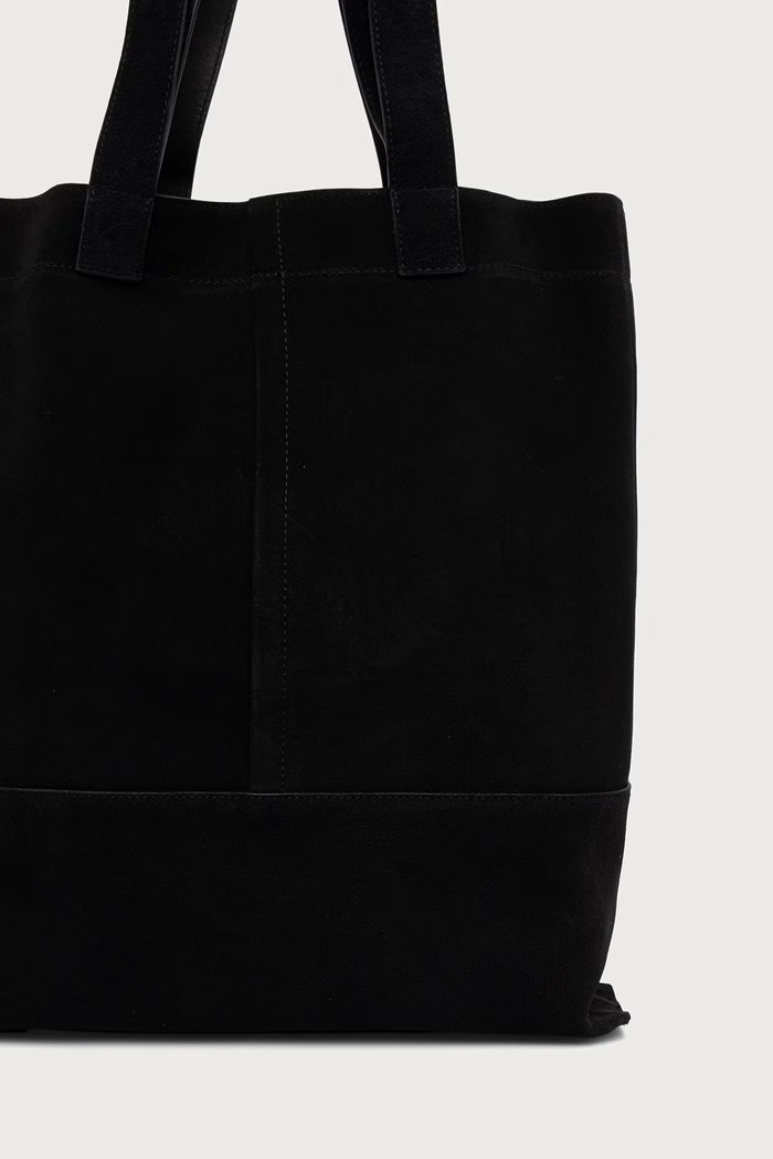 Akcesoria AllSaints Torba męska zamszowa CASSIUS N/S TOTE M094XF czarny