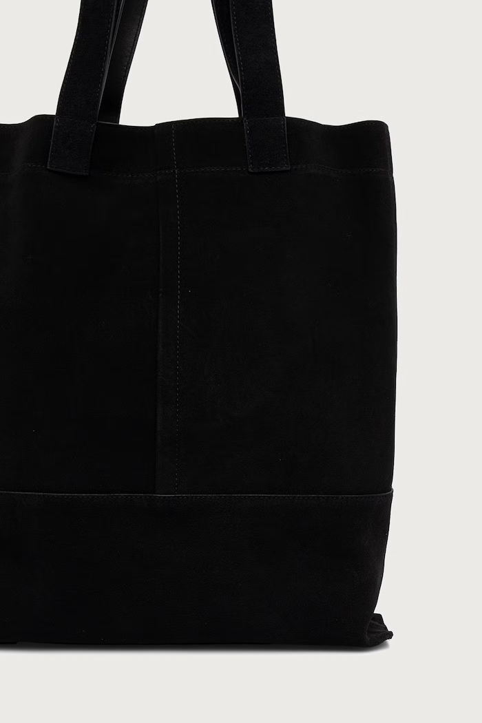 Akcesoria AllSaints Torba męska zamszowa CASSIUS N/S TOTE M094XF czarny