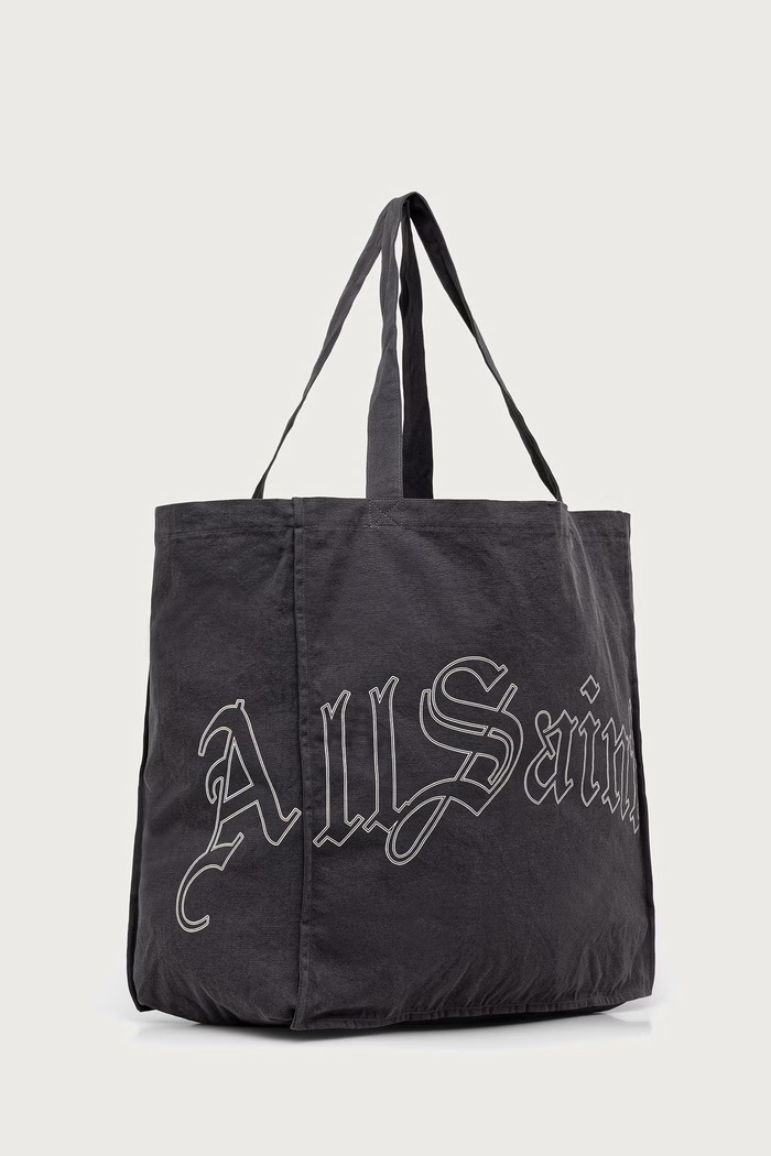 AllSaints torba materiałowa męska bawełniana DECENT LRG TOTE M086XF czarny AW26