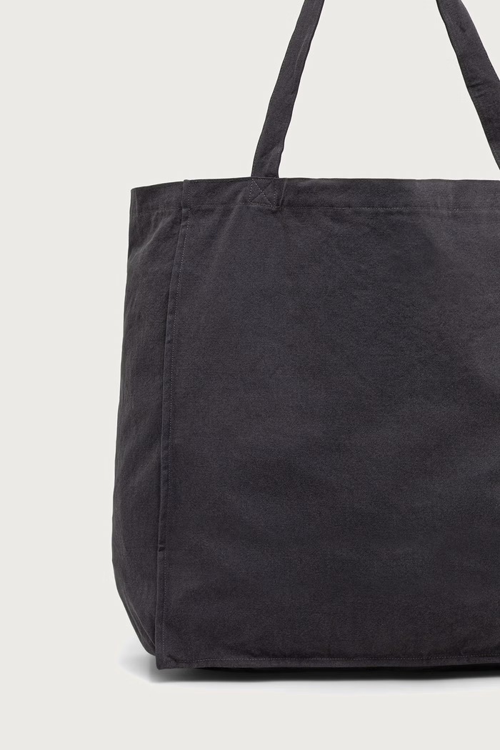 Akcesoria AllSaints torba materiałowa męska bawełniana DECENT LRG TOTE M086XF czarny