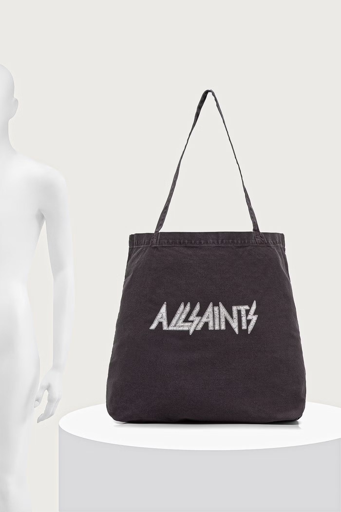 AllSaints torba męska bawełniana BACKSTAGE TOTE M085XF