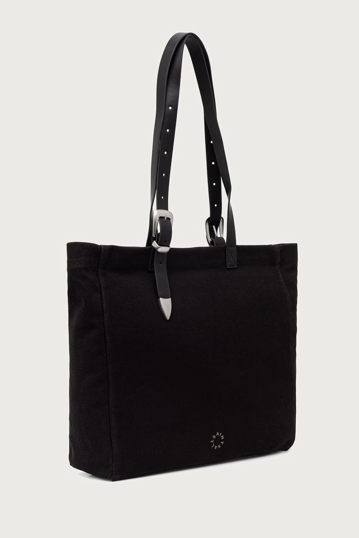 AllSaints Taška pánská HAVEN CANVS E/W TOTE M081XF černá AW26
