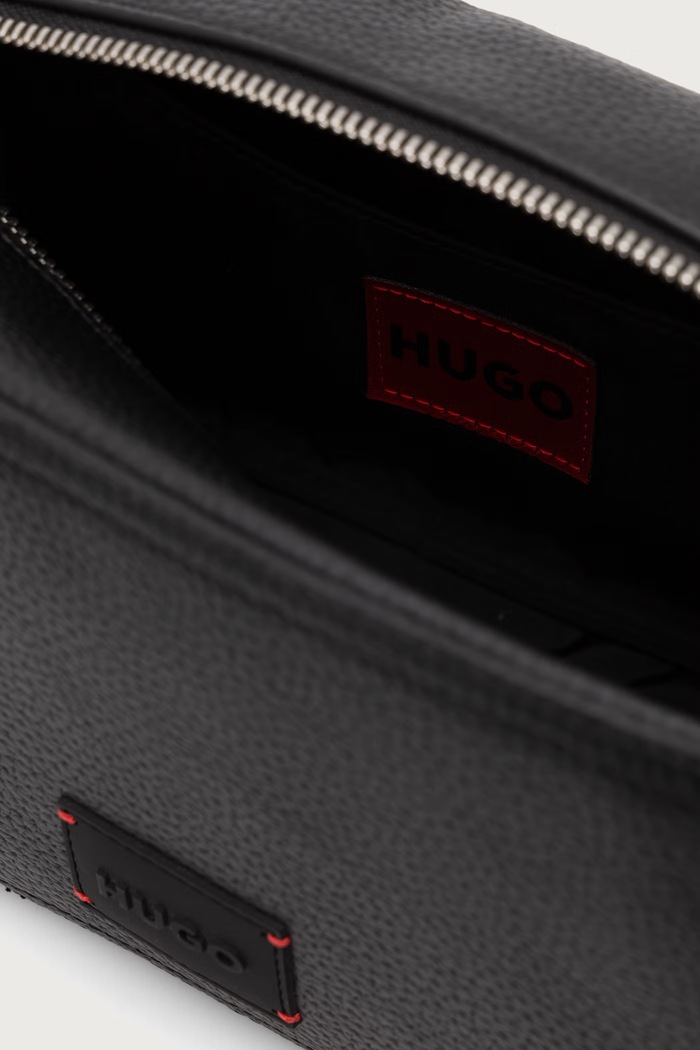 Kozmetička torbica za muškarce od imitacije kože Ethon HI EVO_Washbag HUGO 50573504 crna