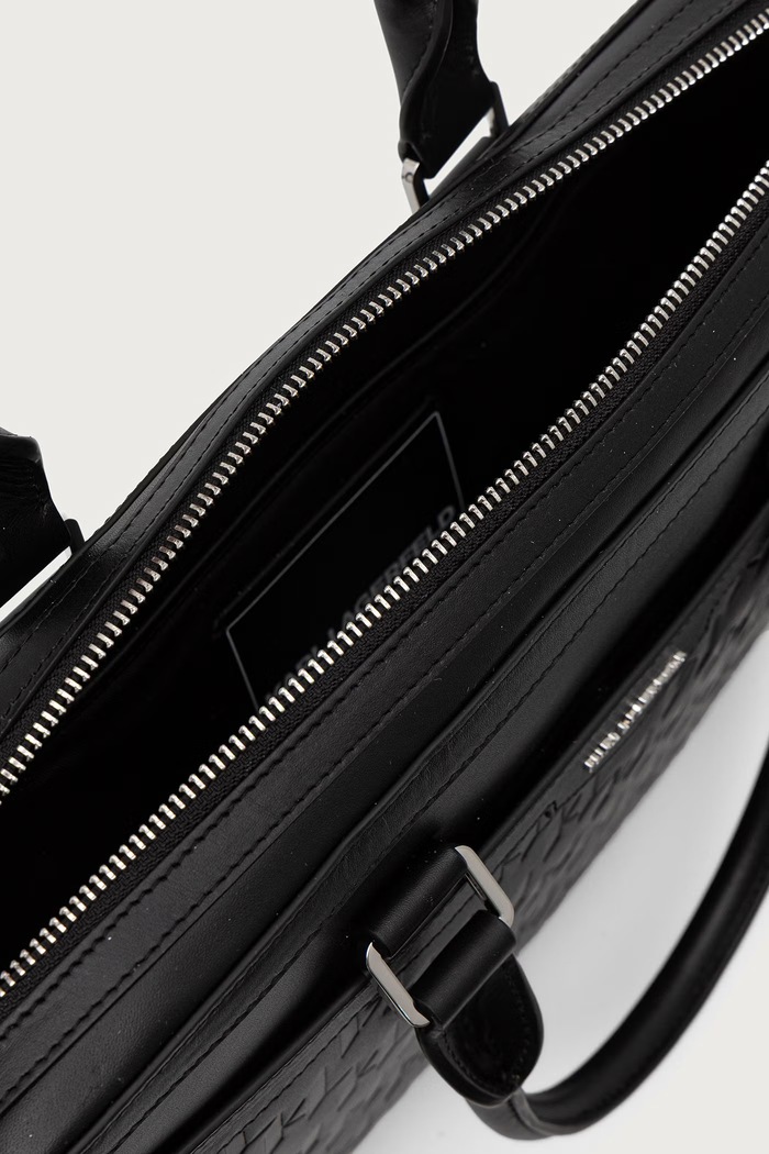 Karl Lagerfeld Taška na notebook pánska kožená K/LOOM B4M30211
