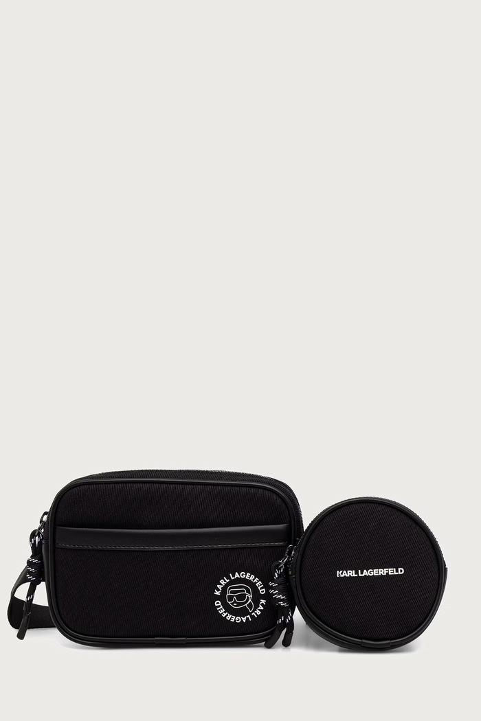 Karl Lagerfeld Чанта през рамо мъжка черен B4M30214